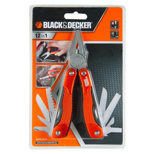 Narzędzie wielofunkcyjne 12 w 1 Black & Decker bdht0-28110 Pomarańczowy - obrazek 2