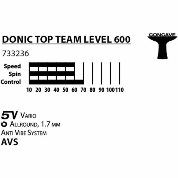 Rakietka do Ping Ponga Schildkröt Top Team 600 - obrazek 5