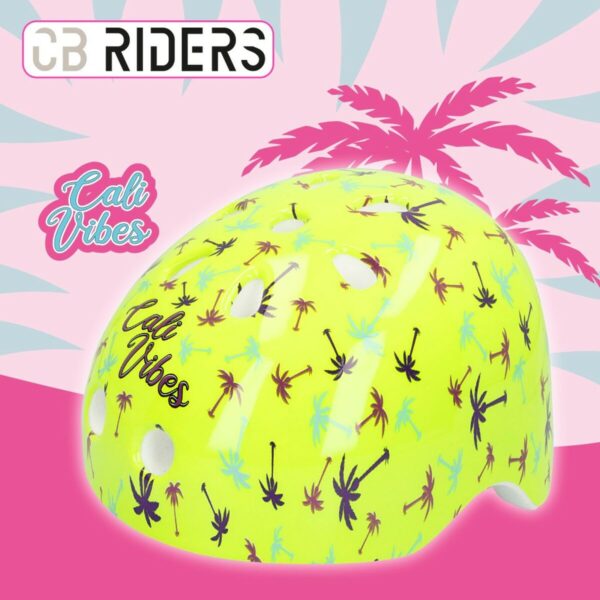 Kask rowerowy dla dzieci Colorbaby Neon Cali Vibes Żółty (4 Sztuk) - obrazek 3