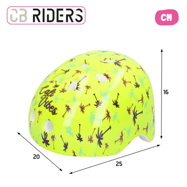 Kask rowerowy dla dzieci Colorbaby Neon Cali Vibes Żółty (4 Sztuk) - obrazek 5