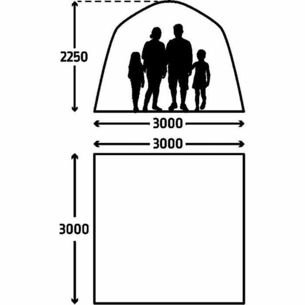 Namiot na plażę Kampa Szary - obrazek 2