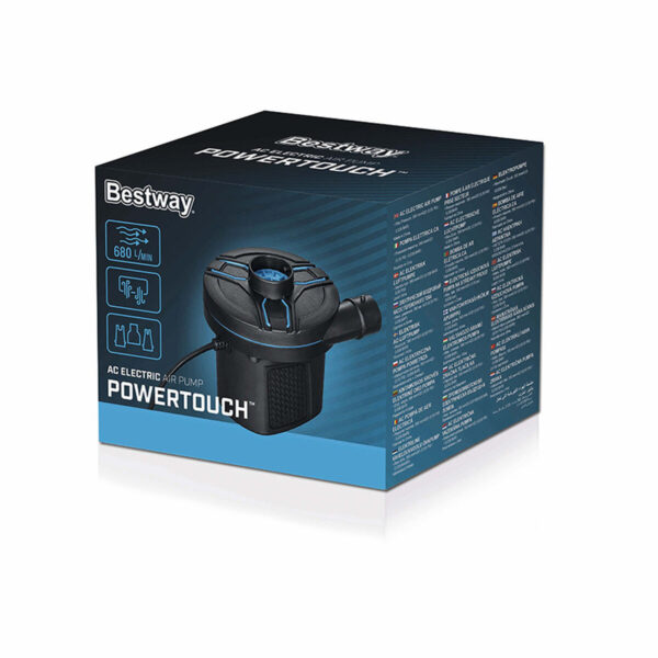 Bestway Elektryczna pompka do dmuchania z wtyczką 11,3x10,1x11 cm 680 Litrów/Minuta 62252 - obrazek 2