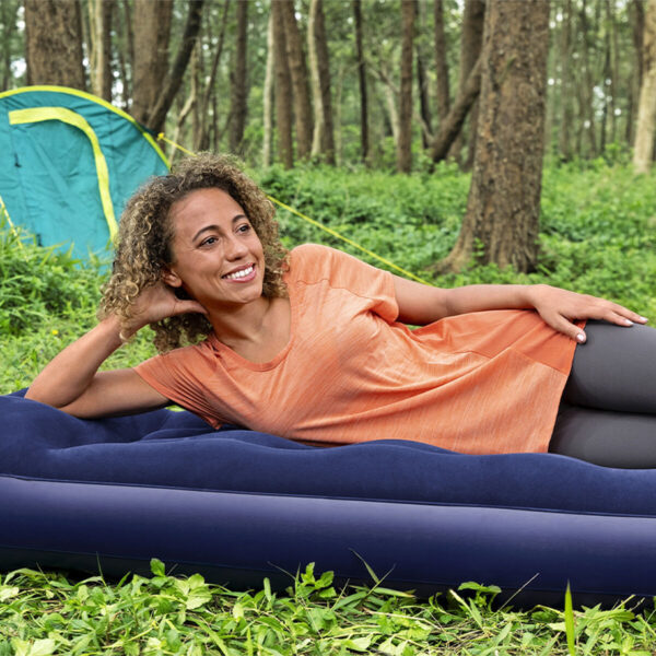 Bestway Matras pojedynczy Junior z pompą nożną 185x76x28 cm Nadmuchiwany i Camping 67223 - obrazek 3