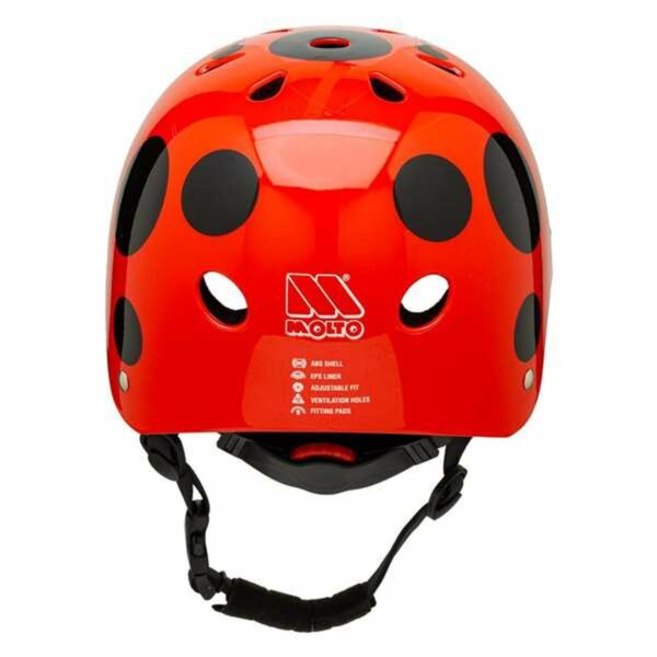 Kask rowerowy dla dzieci Moltó Czerwony Biedronka 26 x 21 x 16,5 cm - obrazek 3
