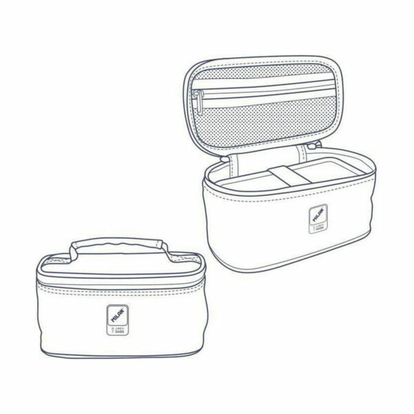 Torba termiczna Milan 1918 1,5 L Kolor Zielony 22 x 12,5 x 12 cm - obrazek 3