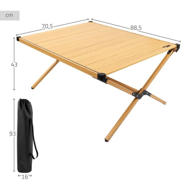 Składany stolik Aktive Glamping Sabana Aluminium Ziemia 88,5 x 43 x 70,5 cm - obrazek 7