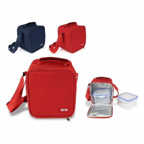 Torba termiczna Quttin Pojemnik na Lunch Kwadratowy 17 x 17 x 16,56 cm (8 Sztuk) - obrazek 4
