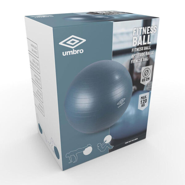 Piłka do ćwiczeń Umbro Ø 65 cm Niebieski - obrazek 2