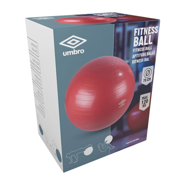 Piłka do ćwiczeń Umbro Ø 75 cm Czerwony - obrazek 2
