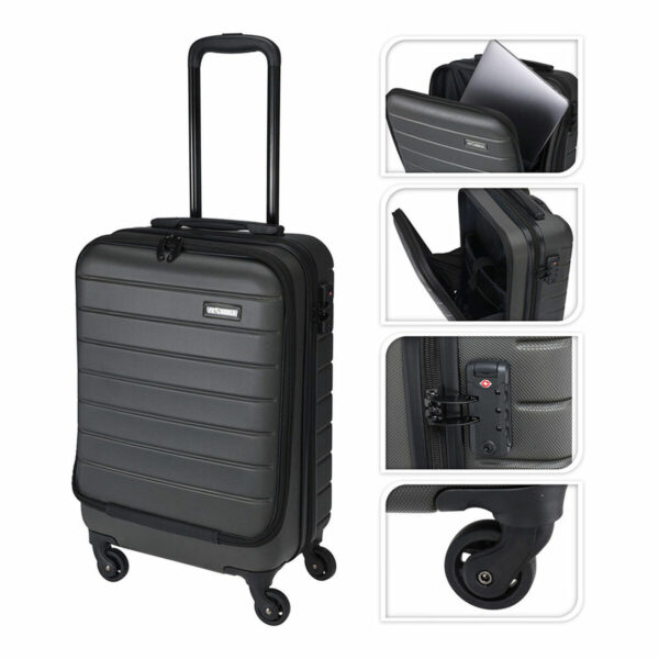 Walizka Kabinowa Proworld fb5000420 Czarny 37 L 35 x 22 x 55,5 cm - obrazek 2
