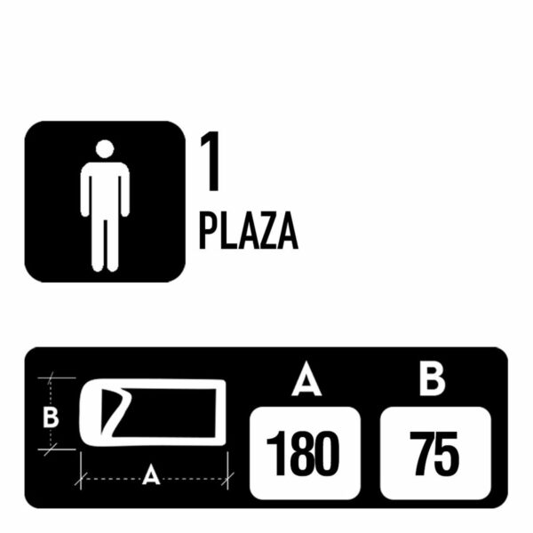 śpiwór Aktive Poliester 170T 180 x 1,5 x 75 cm 6 Sztuk - obrazek 5