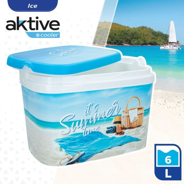 Zestaw do Ping Ponga Aktive Summer Beach Plastikowy 6 L 29 x 20 x 19,5 cm (8 Sztuk) - obrazek 3