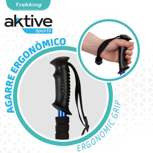 Kijek do trekkingu Aktive Aluminium 135 cm (10 Sztuk) - obrazek 4