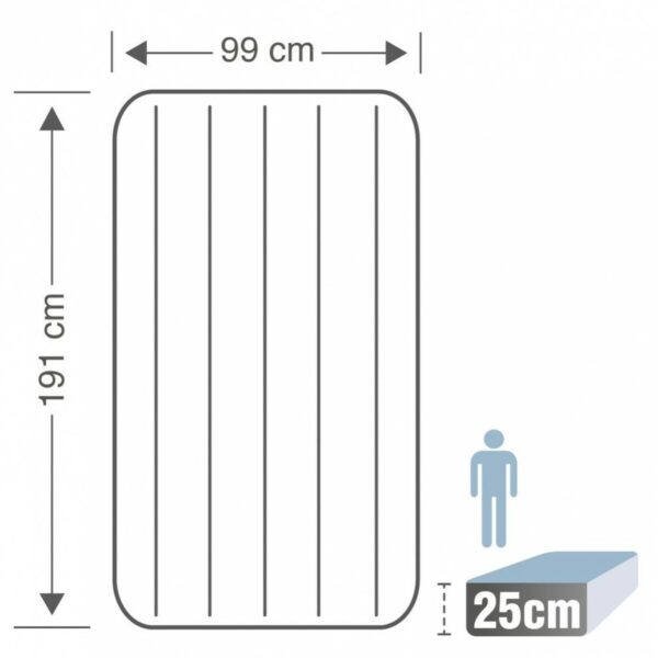 Materac Dmuchany Intex 99 x 25 x 191 cm (4 Sztuk) - obrazek 5