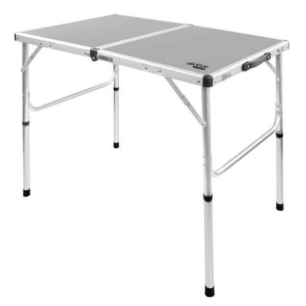 Składany stolik Aktive Kemping Szary 90 x 70 x 60 cm (2 Sztuk) - obrazek 2