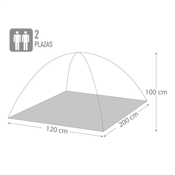 Namiot Aktive 2 ludzie 120 x 100 x 200 cm (6 Sztuk) - obrazek 4