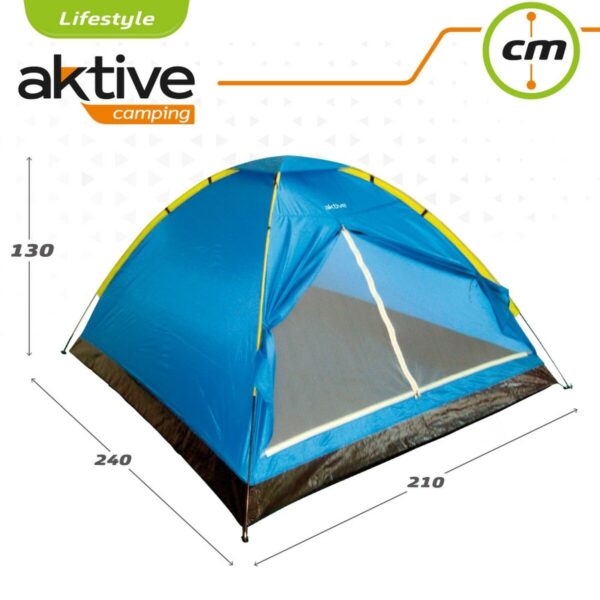Namiot Aktive 4 ludzie 210 x 130 x 240 cm (4 Sztuk) - obrazek 4