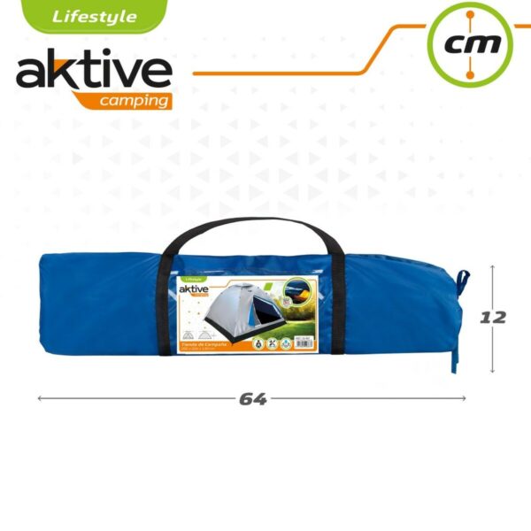 Namiot Aktive 4 ludzie 205 x 130 x 205 cm (2 Sztuk) - obrazek 5