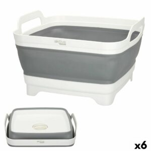 zlewozmywak Aktive Składany 8,5 L Kemping 30,5 x 20 x 30 cm 6 Sztuk