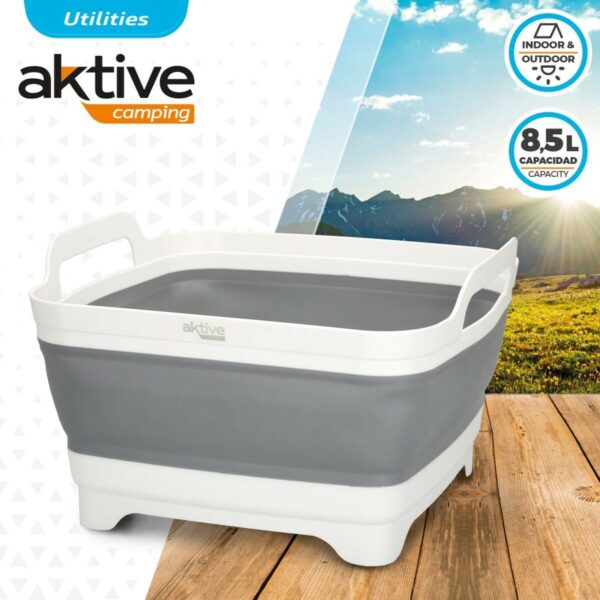 zlewozmywak Aktive Składany 8,5 L Kemping 30,5 x 20 x 30 cm 6 Sztuk - obrazek 3