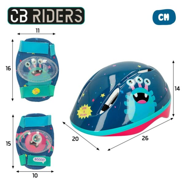 Zestaw Kask i Nakolanniki Colorbaby Potwór (4 Sztuk) - obrazek 4
