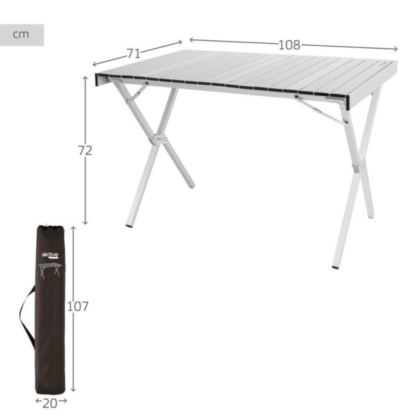 Składany stolik Aktive 108 x 72 x 71 cm (2 Sztuk) - obrazek 5