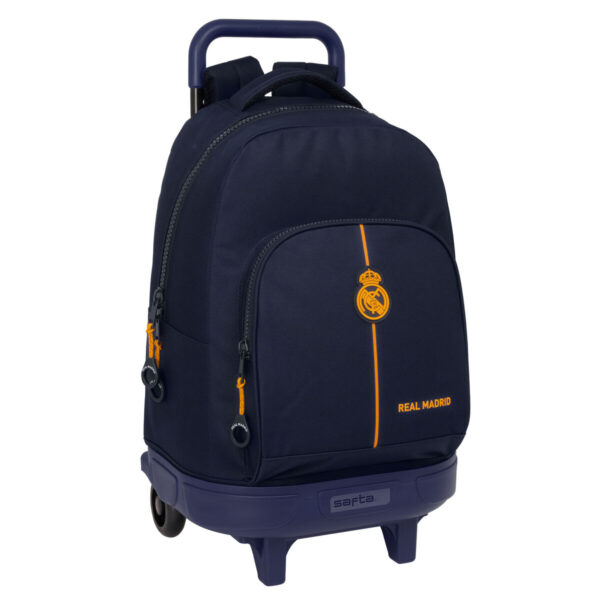 Torba szkolna z kółkami Real Madrid C.F. Granatowy 33 x 45 x 22 cm