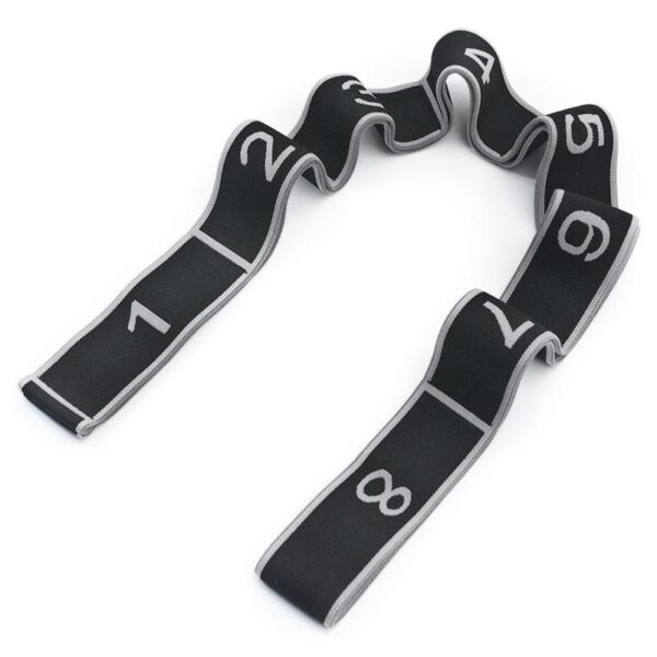 TAŚMA DO YOGI ALLRIGHT black/grey - obrazek 2