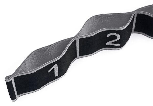 TAŚMA DO YOGI ALLRIGHT black/grey - obrazek 3