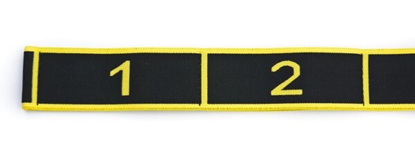 TAŚMA DO YOGI ALLRIGHT black/yellow - obrazek 4