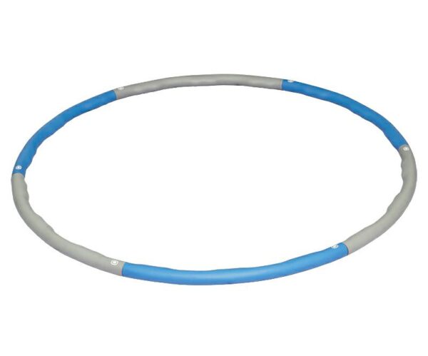 HULA HOOP 100CM Z OBCIĄŻENIEM ALLRIGHT SZARO-NIEBIESKI