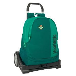 Torba szkolna z kółkami Real Betis Balompié Kolor Zielony 32 x 43 x 14 cm