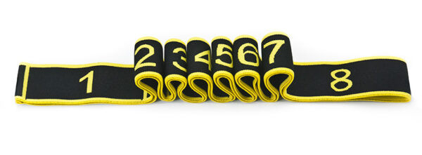 TAŚMA DO YOGI ALLRIGHT black/yellow - obrazek 7