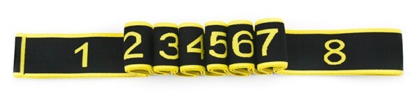 TAŚMA DO YOGI ALLRIGHT black/yellow - obrazek 8