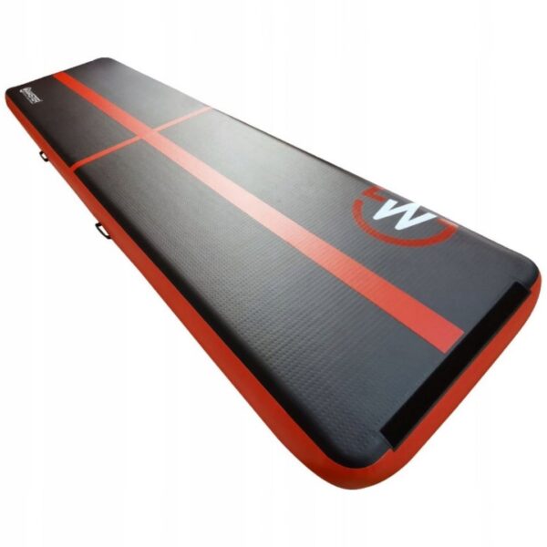 AirTrack Dmuchana Mata Gimnastyczna MASTER 400 x 100 x 20 cm Black-Red - obrazek 2