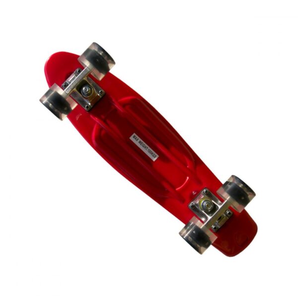 Deskorolka Mini Longboard - czerwona - obrazek 2