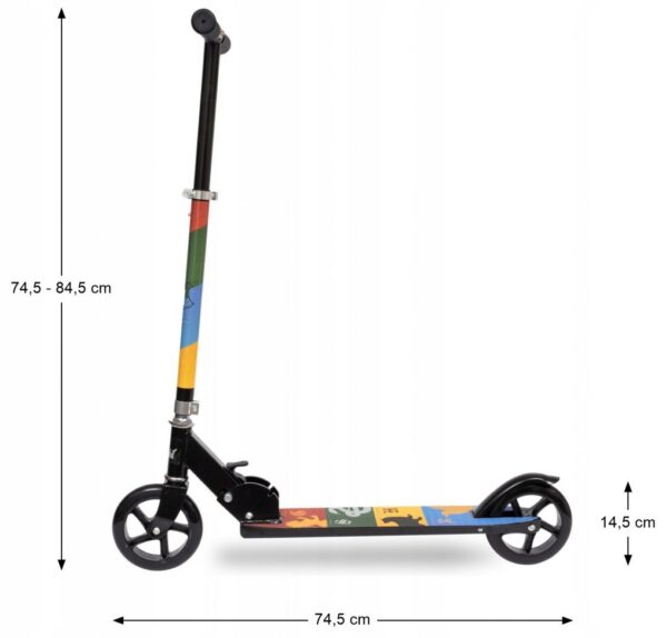Hulajnoga HARRY POTTER dla Dzieci Składana Koła 145 mm do 100 kg D'arpeje - obrazek 6