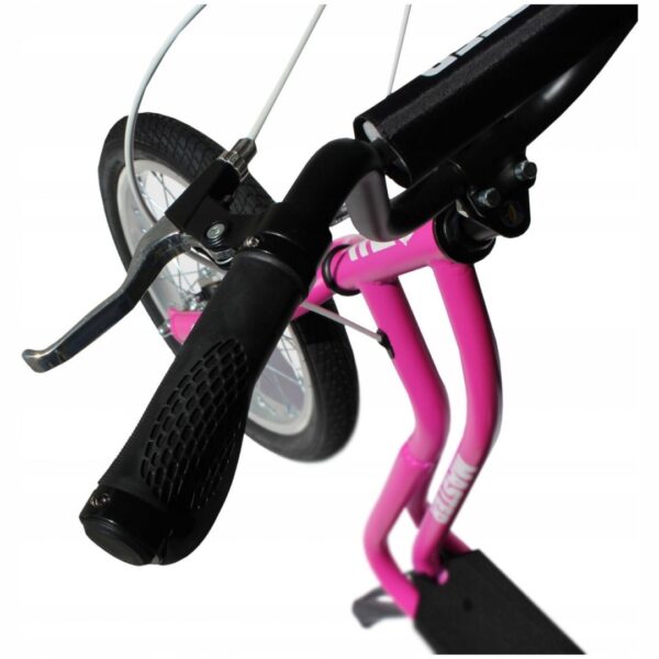 Hulajnoga na Pompowanych Kołach MASTER Rebel Pink 16/12″ - obrazek 2