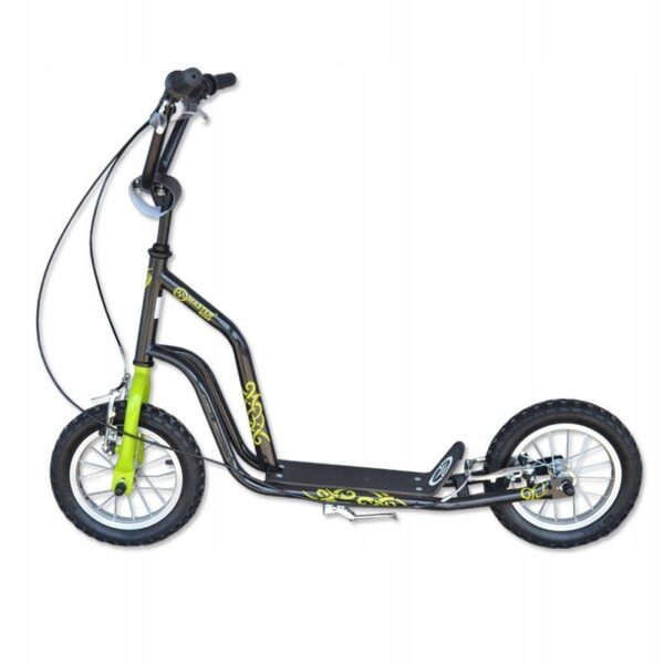 Hulajnoga na Pompowanych Kołach Ride Black 12″ - obrazek 2