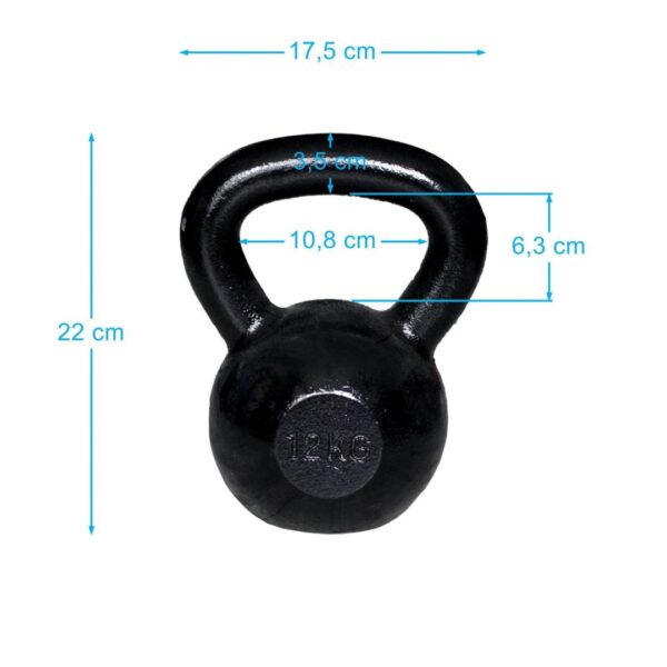 Kettlebell Żeliwny Kula Kettle SPARTAN 12 kg - obrazek 2