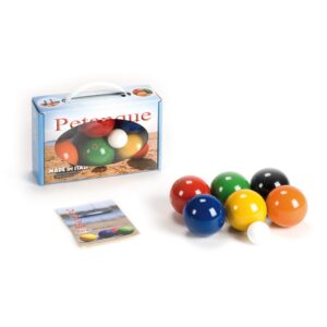 Zestaw do gry w petanque LUCIO LONDERO 6 drewnianych kul