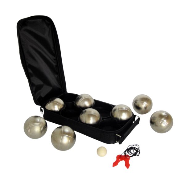 Zestaw petanque MASTER 8 kul w kolorze matowego złota + nylonowy pokrowiec - obrazek 3