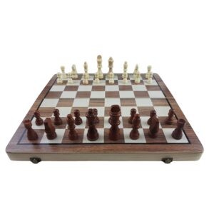 Szachy magnetyczne drewniane MASTER - 39 x 39 cm