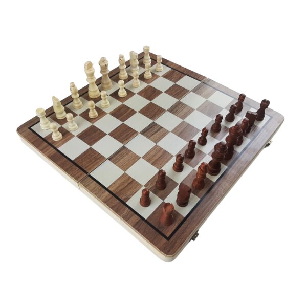 Szachy magnetyczne drewniane MASTER - 39 x 39 cm - obrazek 2