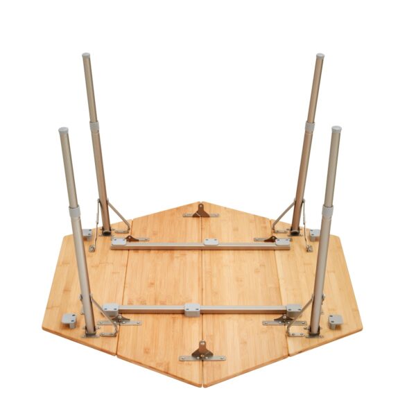Stół turystyczny KING CAMP Bamboo Sześciokątny Aluminium - obrazek 5