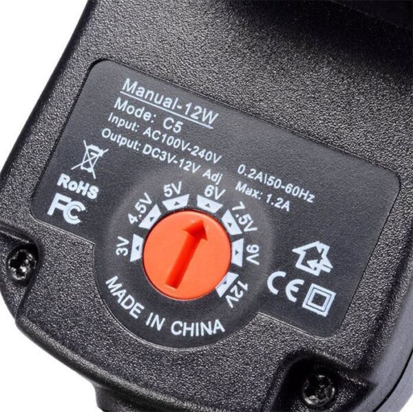 Uniwersalny adapter do urządzeń fitness 3-12 V - 1A - obrazek 2