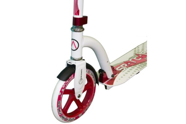 Hulajnoga składana Jumbo SPARTAN II - 230 mm biała - obrazek 2