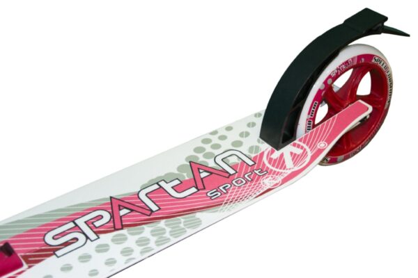 Hulajnoga składana Jumbo SPARTAN II - 230 mm biała - obrazek 3