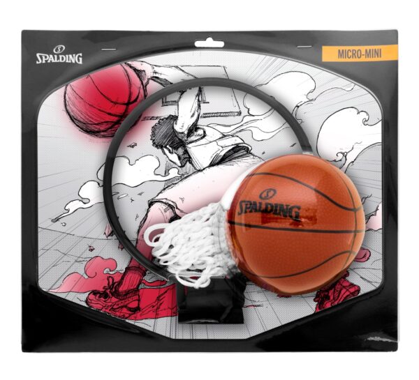 Tablica z obręczą do koszykówki SPALDING Sketch MicroMini - obrazek 2