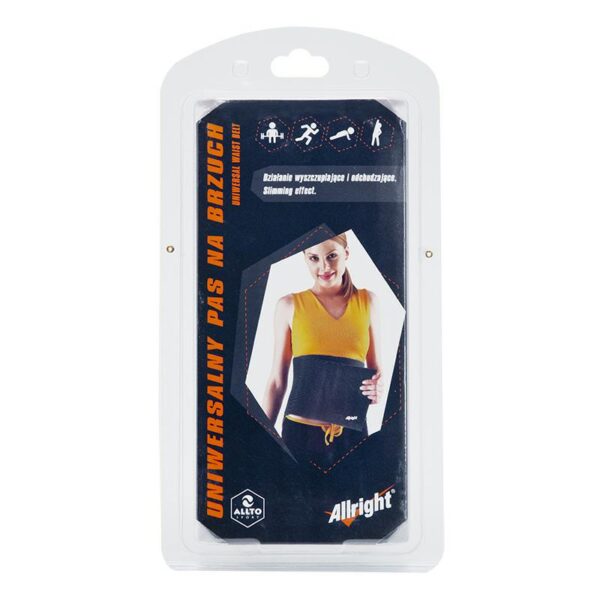 UNIWERSALNY PAS NA BRZUCH SZEROKI 25cm SZARY - obrazek 2